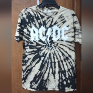 AC/DC Tie Dye Tshirt Size Small